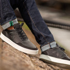 Sneaker vegan Matéo Basse Noire – chaussure écoresponsable en mouvement