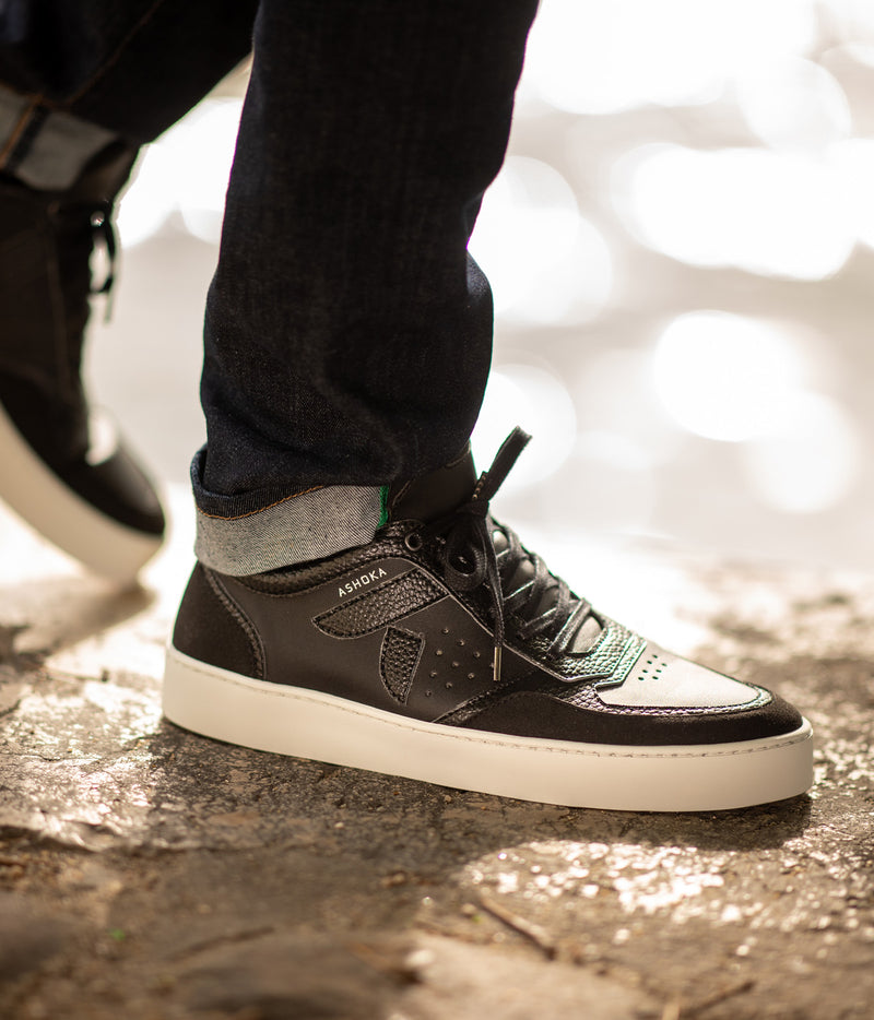 Sneaker vegan Matéo Basse Noire – look mode responsable Ashoka Paris