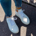 Chaussures vegan Matéo Basse Blanches portées – sneakers écoresponsables pour femme et homme