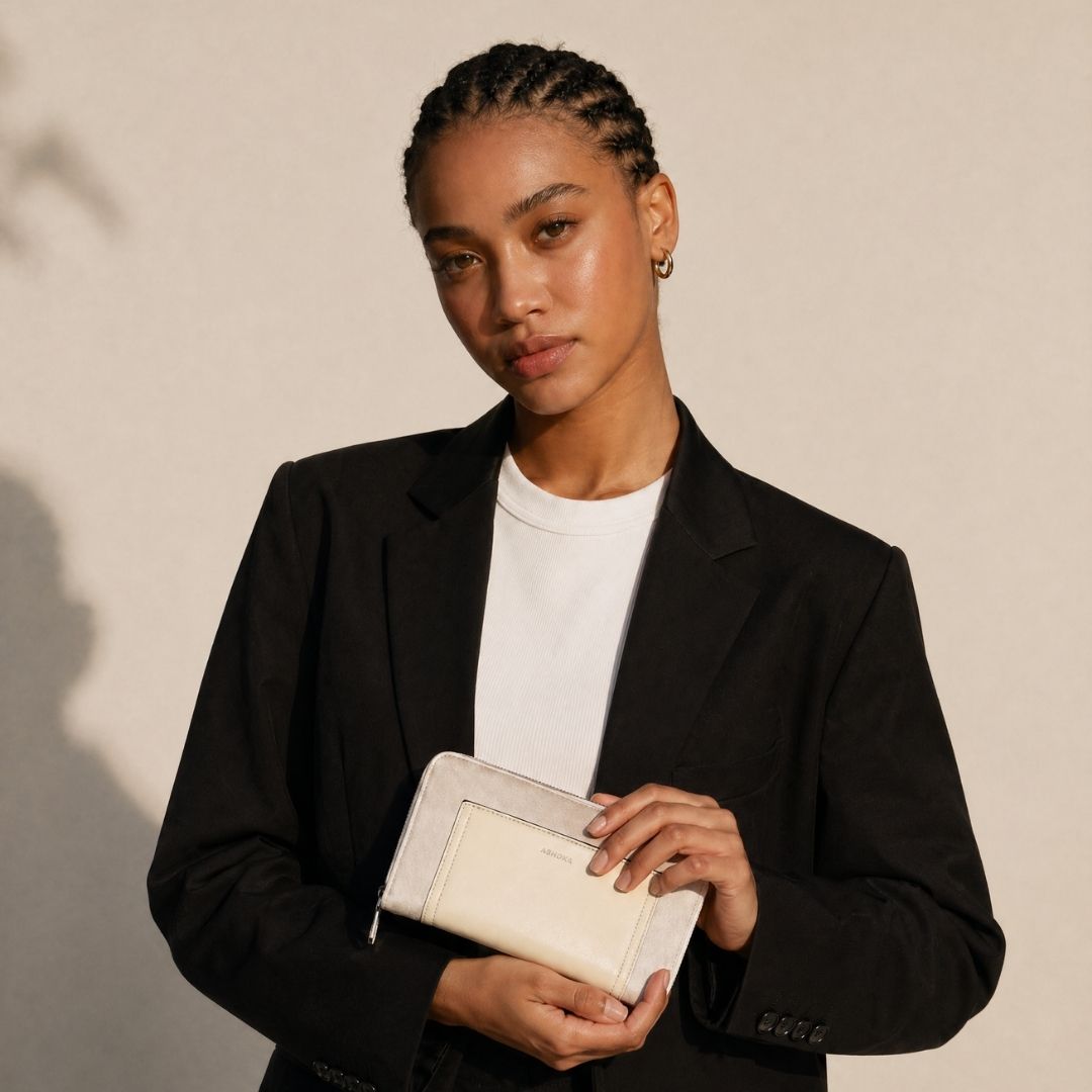 Portefeuille - Compagnon Oxymore Bambou Sable - Ashoka Paris