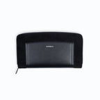 Portefeuille Couture Uppeal™ oxymore noir, chic parisien, compact et élégant, matières vegan et écoresponsables, poches intérieures et extérieure