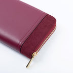 Portefeuille compagnon oxymore femme bordeaux en Apple Skin, élégant, pratique et 100 % cruelty-free.