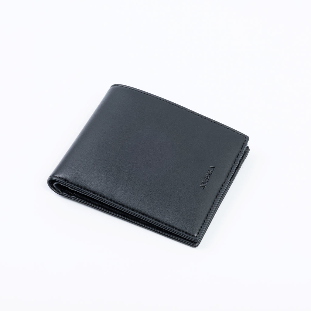 Portefeuille homme Apple Skin navy - matière végétale écoresponsable, design raffiné à Paris