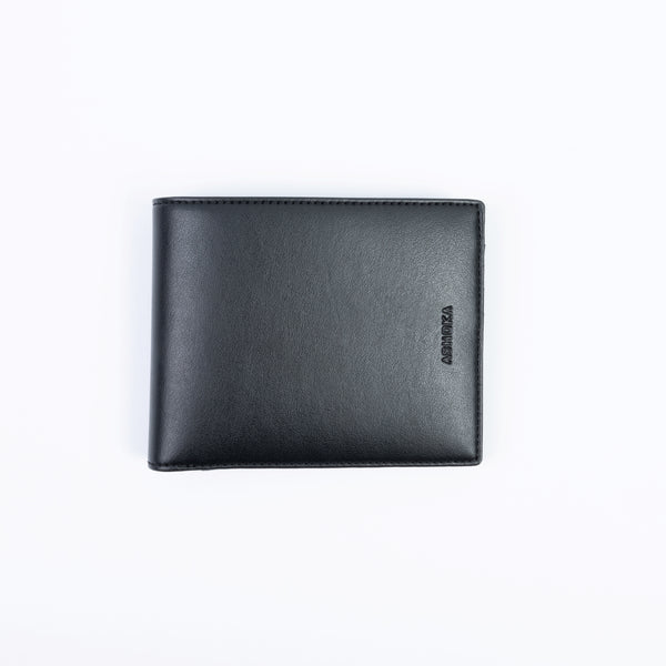 Portefeuille homme bleu marine Apple Skin, accessoire vegan chic pour hommes modernes sensibles à l’éthique.