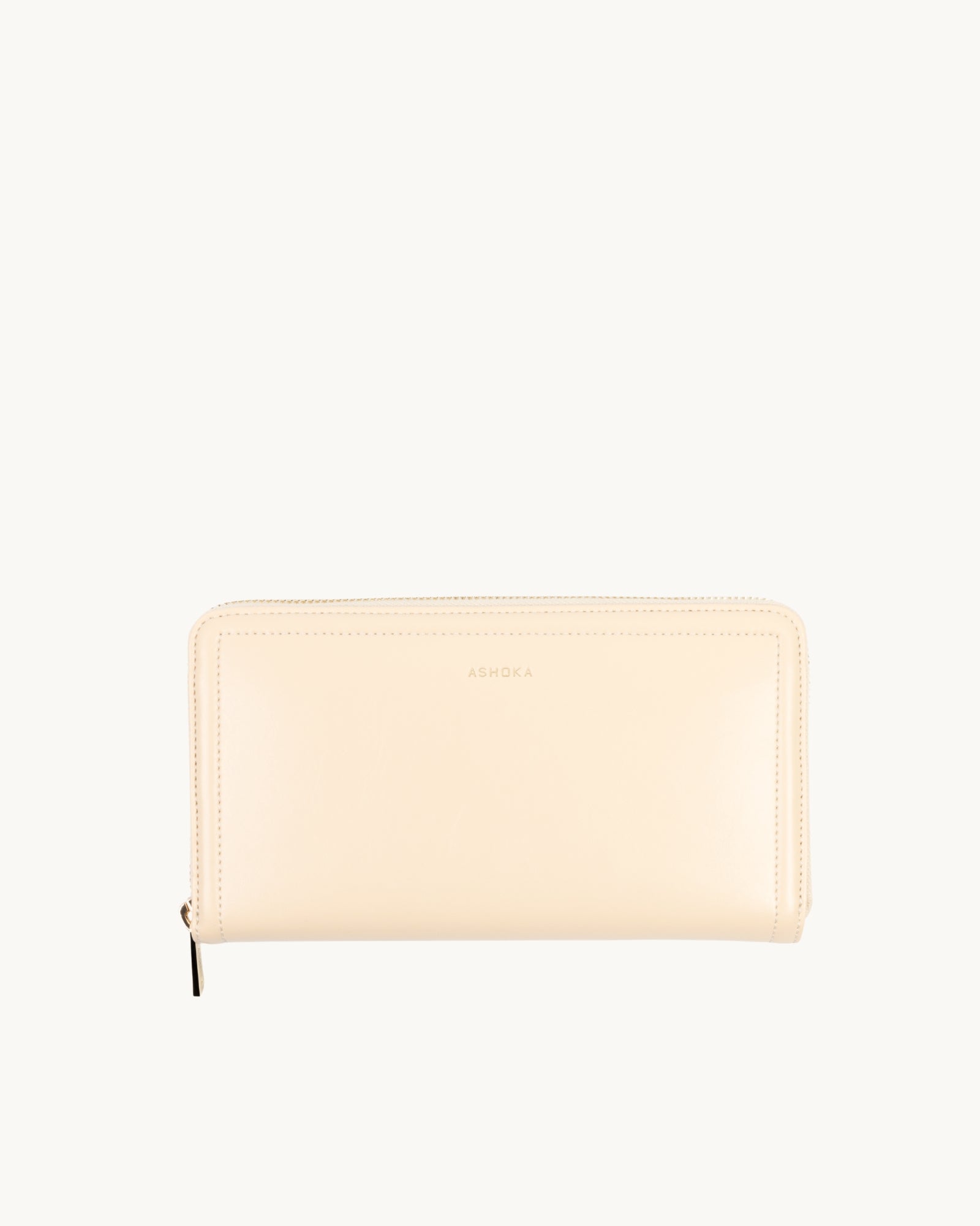 Portefeuille Compagnon Couture Sable à base de bambou, vu de face