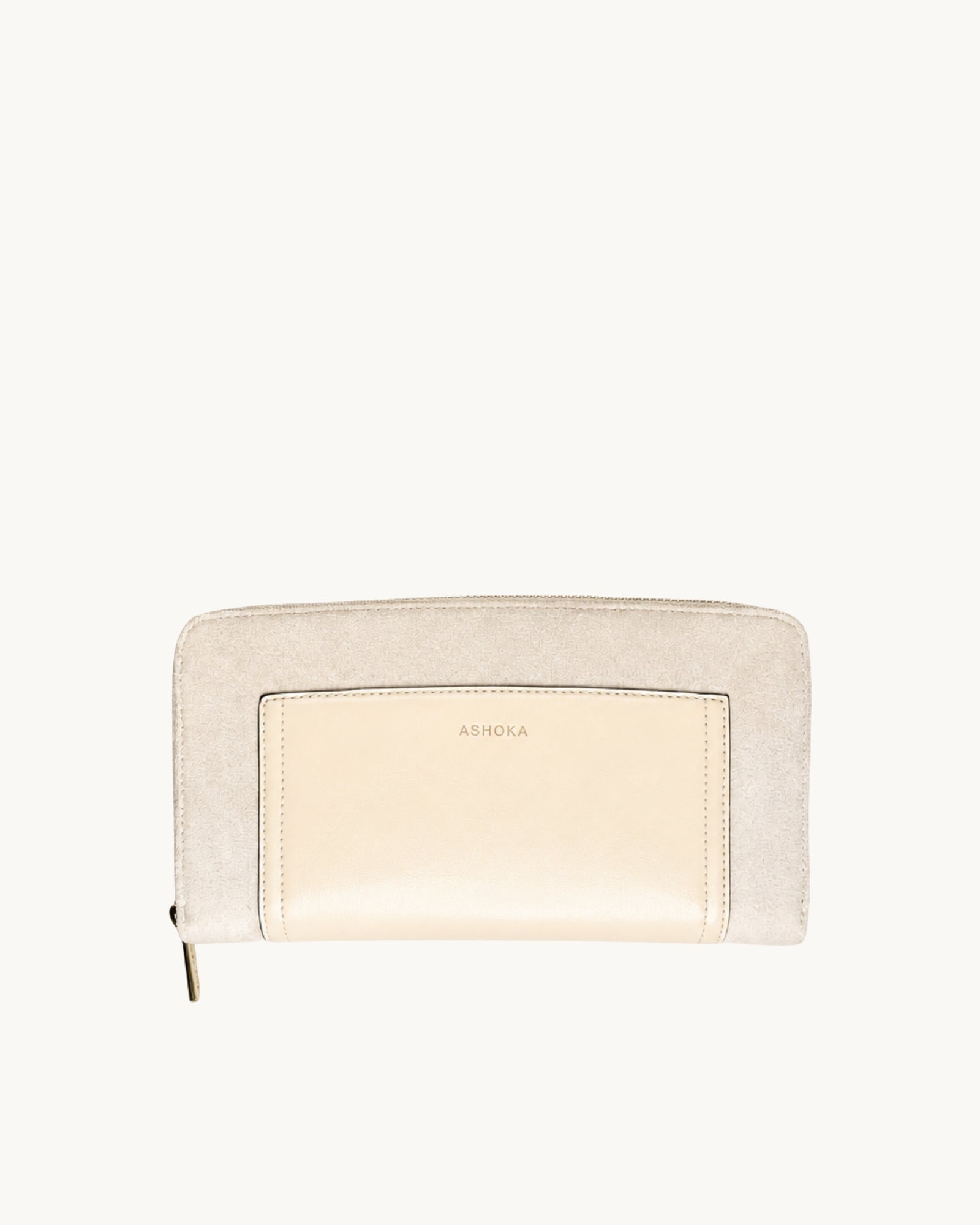 Portefeuille Compagnon Oxymore Sable, à base de bambou, vu de face