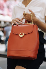 Pamela Backpack Apple Skin terracotta