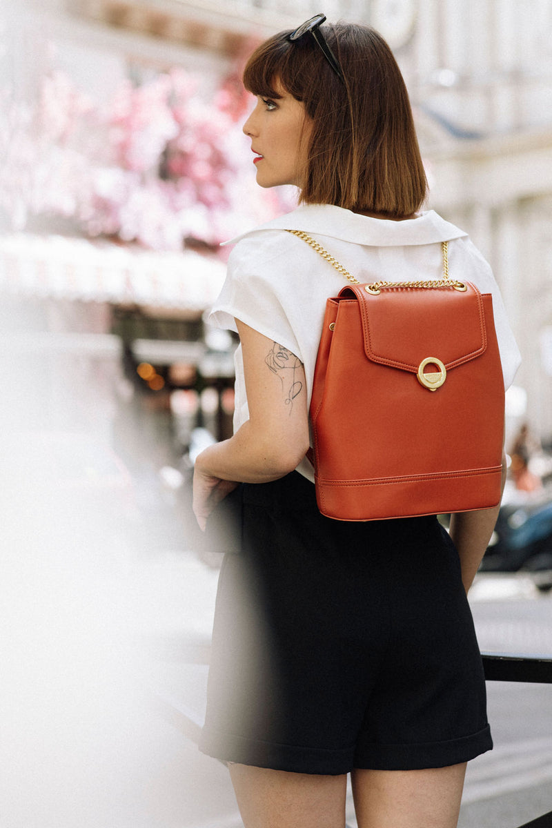 Pamela Backpack Apple Skin terracotta