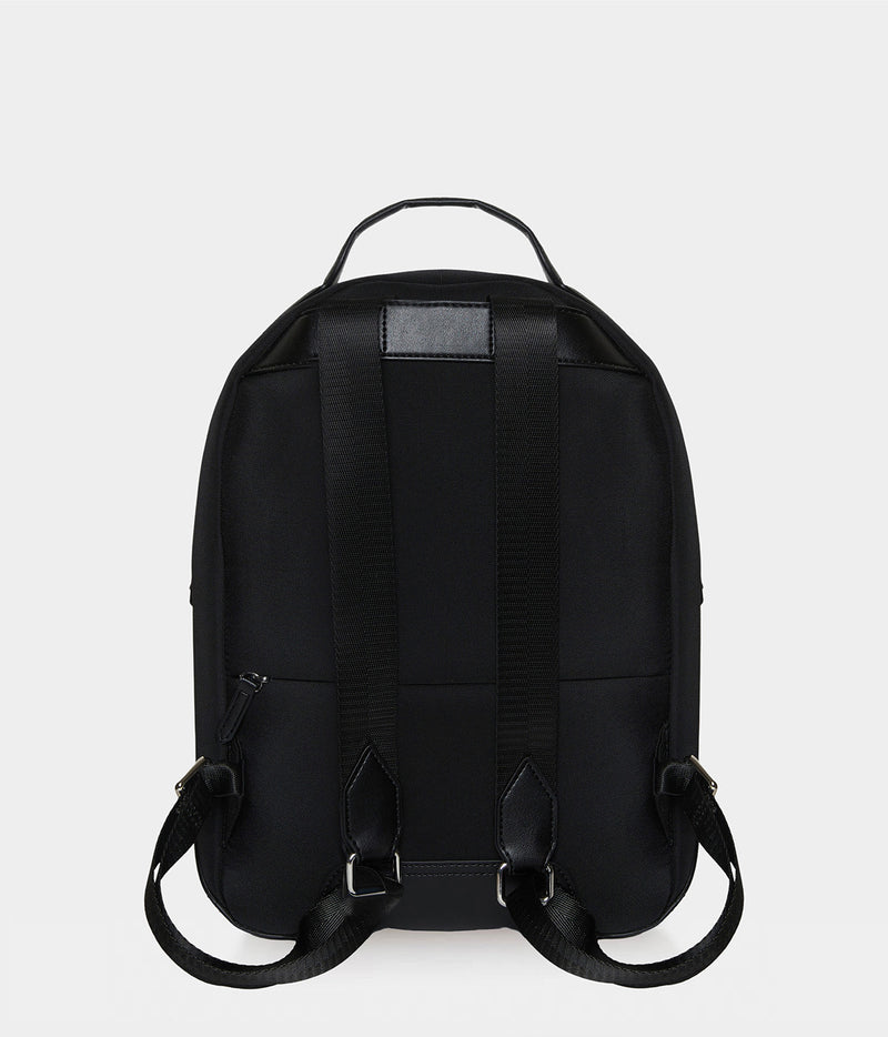 Sac à dos vegan pour femme Lively Apple Skin et nylon recyclé noir sans cuir, éthique, écoresponsable, écologique, recyclé et sans cruauté