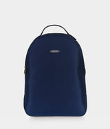Sac à dos vegan pour femme et homme Lively Apple Skin et nylon recyclé bleu marine sans cuir, éthique, écoresponsable, écologique, recyclé et sans cruauté