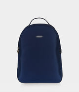 Sac à dos vegan pour femme et homme Lively Apple Skin et nylon recyclé bleu marine sans cuir, éthique, écoresponsable, écologique, recyclé et sans cruauté