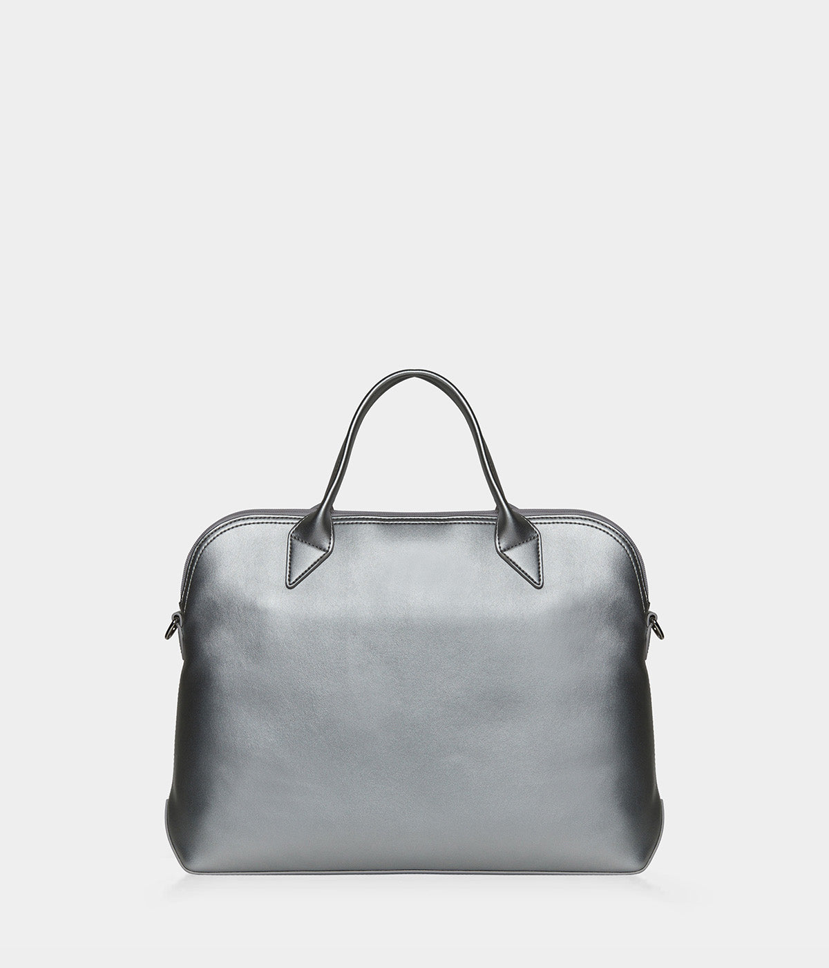 Porte-documents vegan pour femme City Apple Skin argent - sans cuir - éthique, écoresponsable, écologique, recyclé et sans cruauté