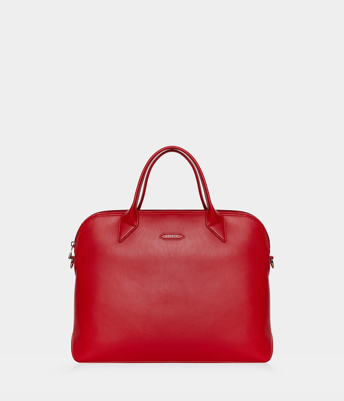 Porte-documents similicuir vegan pour femme City Apple Skin rouge, sans cuir, éthique, écoresponsable, écologique, recyclé et sans cruauté
