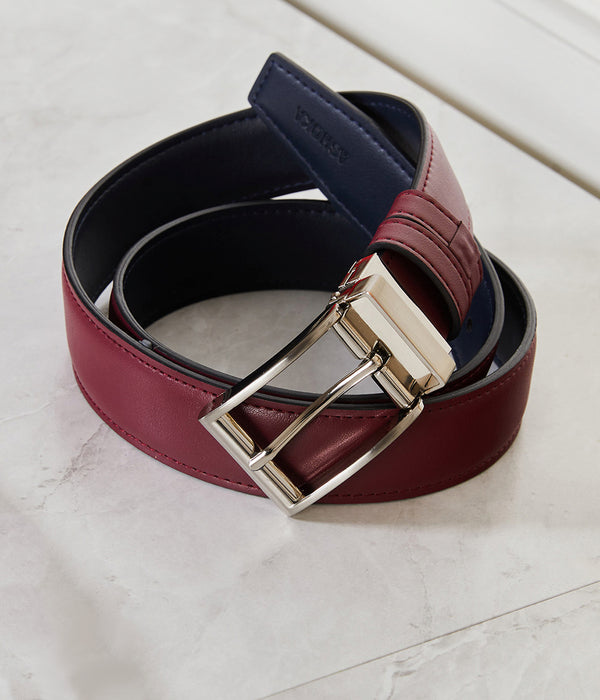 Ceinture homme vegan réversible Apple Skin, Haute maroquinerie végane