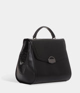 Sac à main vegan Paname Croco & Apple Skin noir - Sac cruelty free et végane