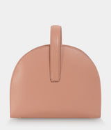 Sac demi-lune cuir vegan Eclipse Apple Skin Nude, haute maroquinerie végane