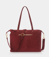 Sac Cabas Mia bordeaux vegan éthique et éco-responsable - Haute Maroquinerie vegan