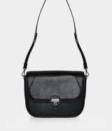 Sac à main Apple Skin Marilyn Amazone Lézard noir, sans cuir, éthique, écoresponsable, écologique, recyclé et sans cruauté.