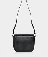 Sac à main Apple Skin Marilyn Amazone Lézard noir, sans cuir, éthique, écoresponsable, écologique, recyclé et sans cruauté.