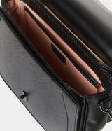 Sac à main Apple Skin Marilyn Amazone Lézard noir, sans cuir, éthique, écoresponsable, écologique, recyclé et sans cruauté.