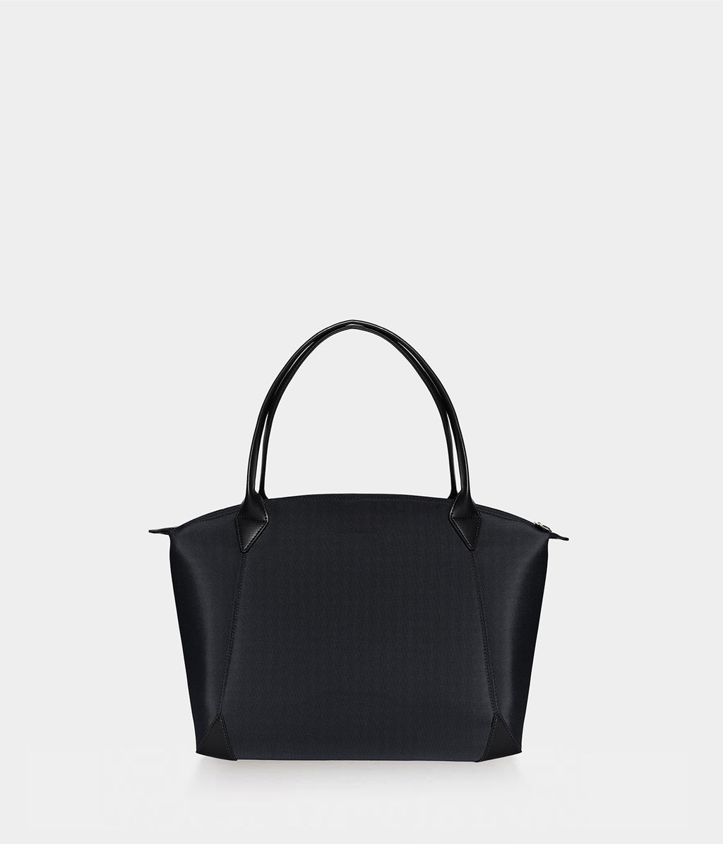 Sac vegan pour femme Journey Kromatik Apple Skin et Nylon recyclé noir, sans cuir, éthique, écoresponsable, écologique, recyclé et sans cruauté