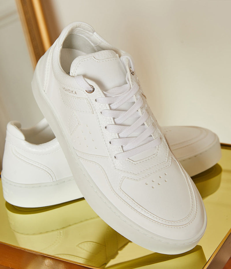Sneaker Matéo basse biosourcée & recyclée blanche - Tennis éthique, écoresponsable et vegan