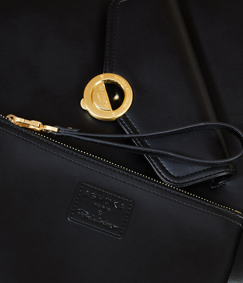 Sac cabas vegan - Pamela Shopping Bag Apple Skin noir - Vegan sans cuir - Collection Pamela Anderson