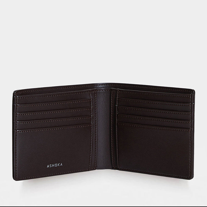 Portefeuille végétal Apple Skin homme chocolat, sans cuir éthique, écoresponsable et vegan