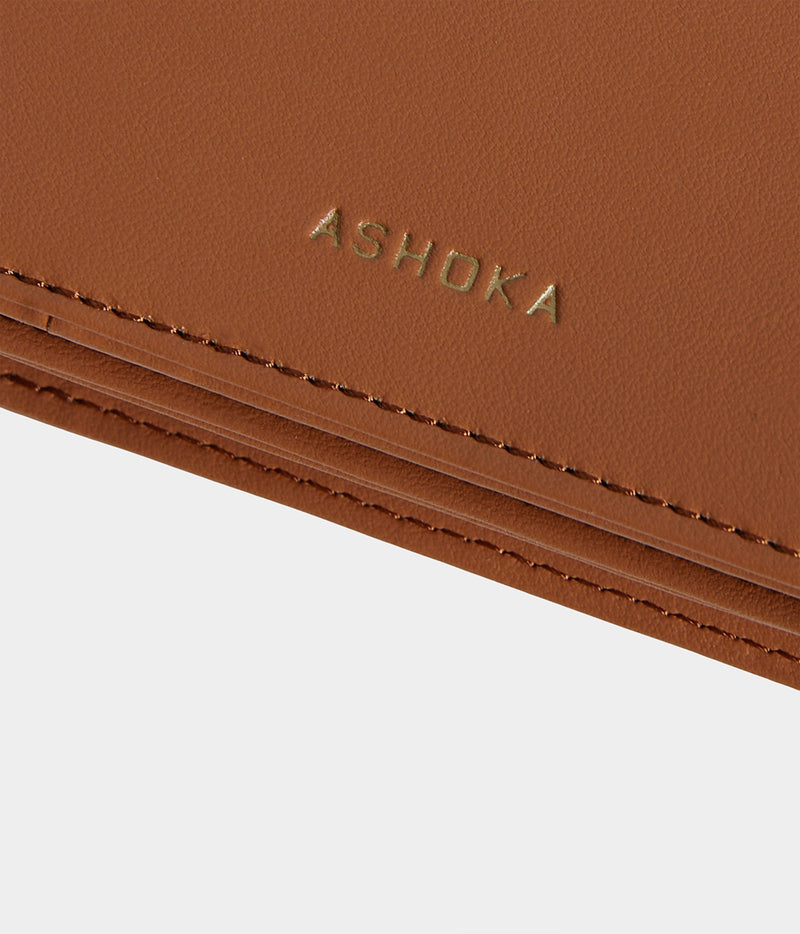 détails Porte-monnaie Apple Skin caramel - éthique, écoresponsable et vegan