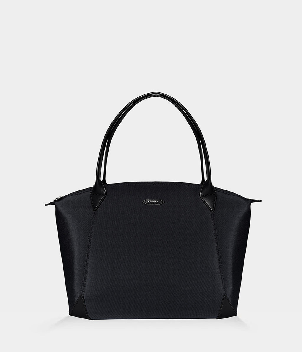 Sac vegan pour femme  Apple Skin et Nylon recyclé noir Journey Kromatik, sans cuir, éthique, écoresponsable, écologique, recyclé et sans cruauté