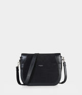 Sac à main Marilyn Apple Skin et simili daim noir, sans cuir, éthique, écoresponsable, écologique, recyclé et sans cruauté.