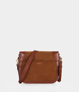 Sac Marilyn Apple Skin et simili daim camel, sans cuir, éthique, écoresponsable, écologique, recyclé et sans cruauté.