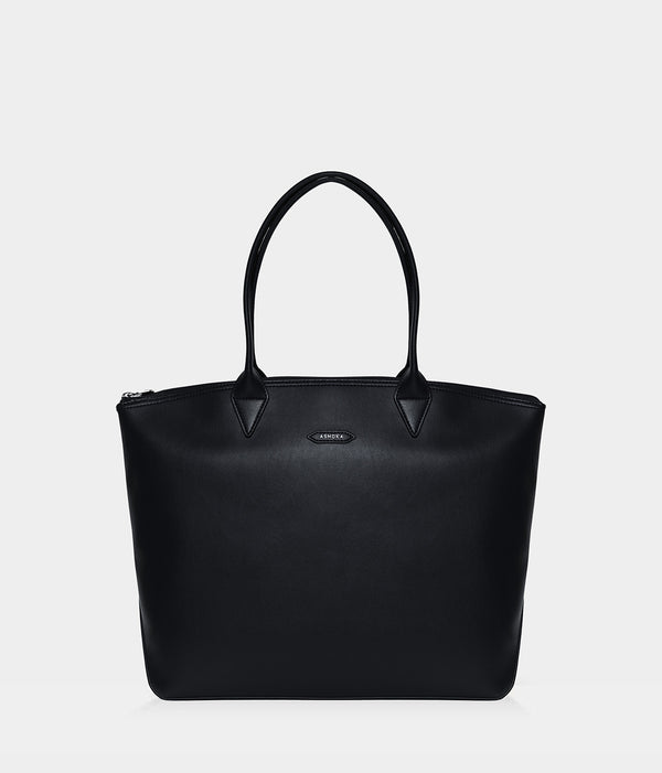 Sac cabas vegan pour femme Jolly Apple Skin noir sans cuir, éthique, écoresponsable, écologique, recyclé et sans cruauté