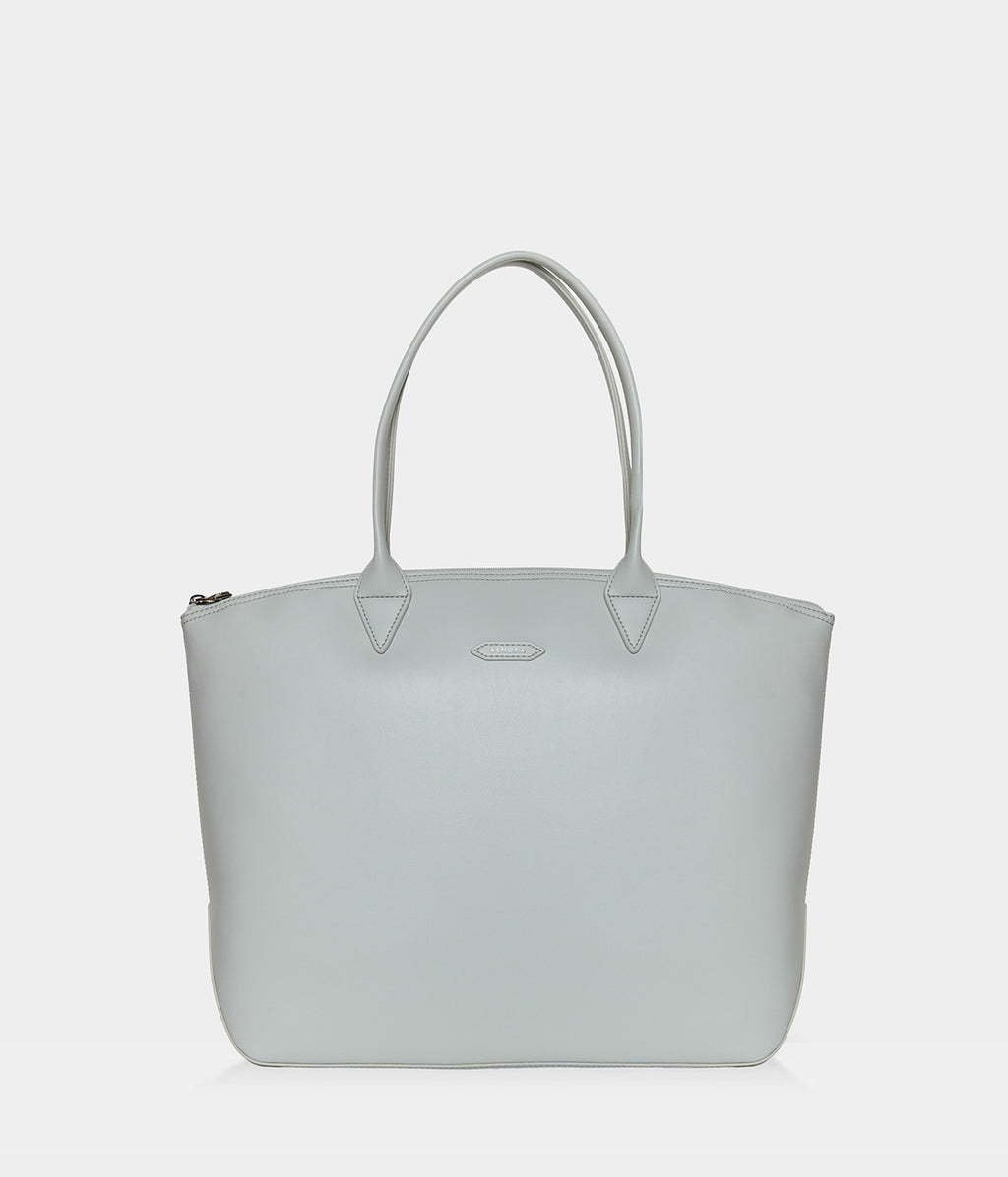 Sac cabas vegan pour femme Jolly Apple Skin gris perle sans cuir, éthique, écoresponsable, écologique, recyclé et sans cruauté