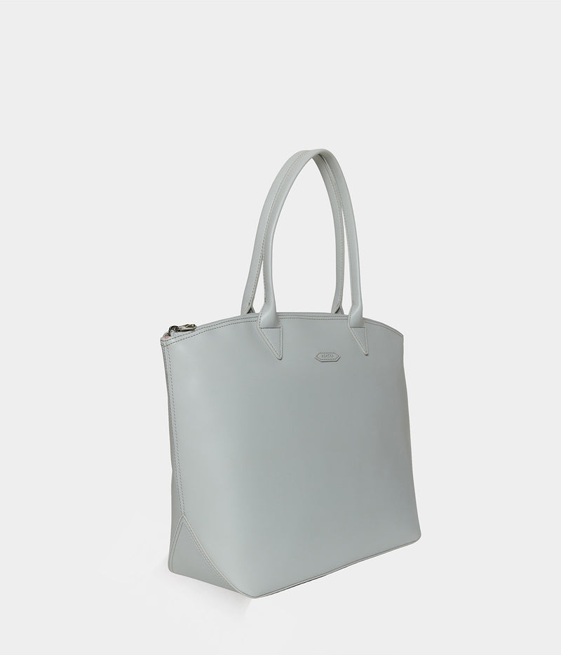 Sac cabas vegan pour femme Jolly Apple Skin gris perle sans cuir, éthique, écoresponsable, écologique, recyclé et sans cruauté