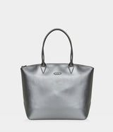 Sac cabas similicuir vegan pour femme Jolly Apple Skin argent, sans cuir, éthique, écoresponsable, écologique, recyclé et sans cruauté.