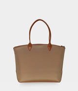 Sac cabas vegan pour femme Jolly Apple Skin et Nylon recyclé bleu caramel sans cuir, éthique, écoresponsable, écologique, recyclé et sans cruauté