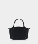 Sac à main vegan pour femme Pretty Apple Skin et Nylon recyclé noir sans cuir, éthique, écoresponsable, écologique, recyclé et sans cruauté