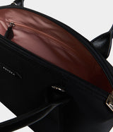 Sac à main vegan pour femme Pretty Apple Skin et Nylon recyclé noir sans cuir, éthique, écoresponsable, écologique, recyclé et sans cruauté