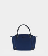 Sac à main vegan pour femme Pretty Apple Skin et Nylon recyclé bleu marine, sans cuir, éthique, écoresponsable, écologique, recyclé et sans cruauté