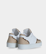Sneaker Mateo Basse biosourcée & recyclée Léopard 3/4 dos - tennis éthique, écoresponsable et vegan