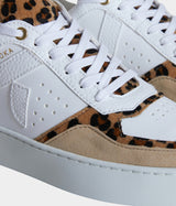 détail Sneaker Mateo Basse biosourcée & recyclée Léopard - tennis éthique, écoresponsable et vegan