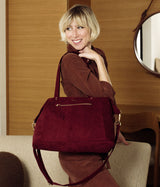 Sac Cabas Mia bordeaux vegan éthique et éco-responsable - Haute Maroquinerie vegan