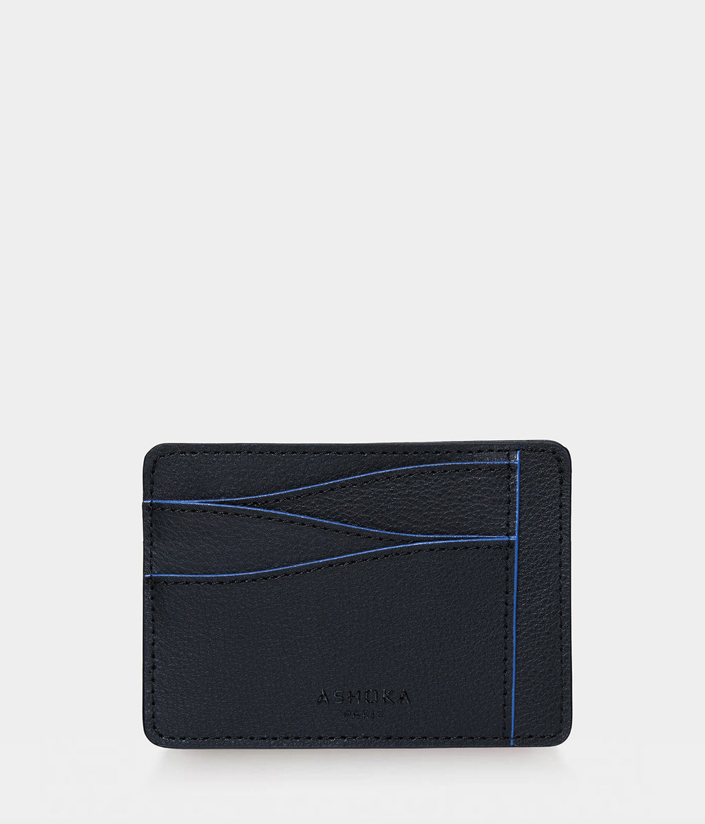 Grand porte-carte Mylo™️ bleu en mycélium, structure souterraine des champignons - éthique, écoresponsable, écologique, durable et sans cruauté