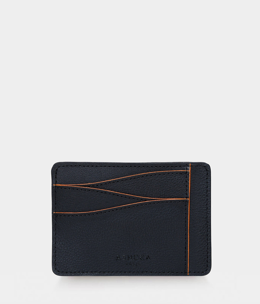 Grand porte-carte Mylo™️ orange en mycélium, structure souterraine des champignons - éthique, écoresponsable, écologique, durable et sans cruauté