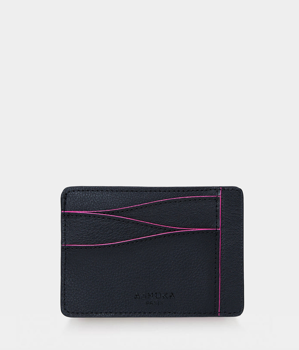 Grand porte-carte Mylo™️ rose en mycélium, structure souterraine des champignons - éthique, écoresponsable, écologique, durable et sans cruauté