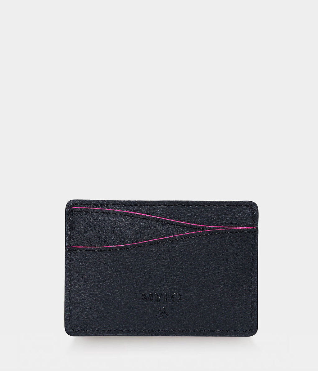 Porte-carte Mylo™️ rose en mycélium, structure souterraine des champignons - éthique, écoresponsable, écologique, durable et sans cruauté