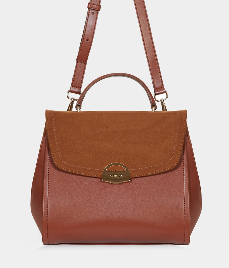 Sac à main vegan Paname oxymore Apple skin camel - éthique, écoresponsable, écologique, recyclé et sans cruauté