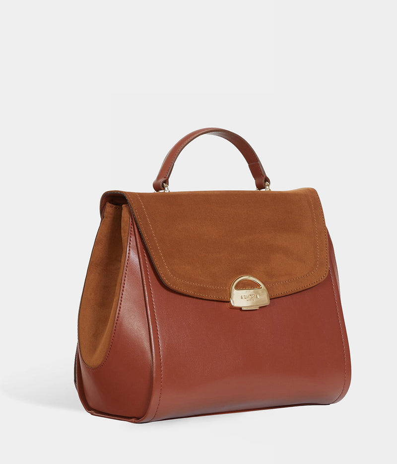 Sac à main vegan Paname oxymore Apple skin camel - éthique, écoresponsable, écologique, recyclé et sans cruauté