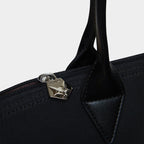 Sac cabas vegan pour femme Jolly Apple Skin et Nylon recyclé noir sans cuir, éthique, écoresponsable, écologique, recyclé et sans cruauté